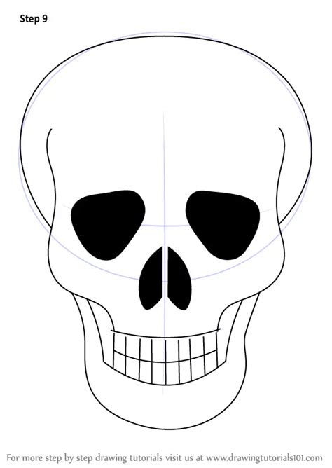 Step By Step How To Draw A Skull