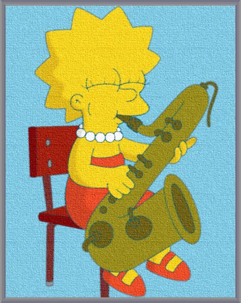 Lisa Playing Sax By Leif J Sax Lisa Simpson Tatoos Deviantart Canvas Inspiration