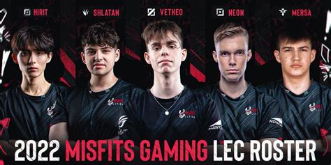 Mercato Lol Misfits Gaming Au Complet Pour La Saison Du Lec