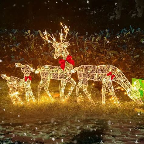 3 Stück LED Rentier Weihnachten Deko für Kaufland de