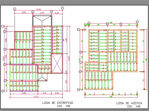 Armado De Losa En AutoCAD Descargar CAD Gratis 211 82 KB Bibliocad