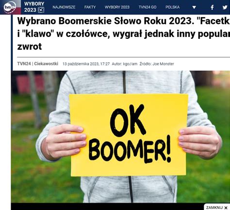 Boomerskie S Owo Roku Czy To Si Uda O Jeszcze Jak Joe Monster