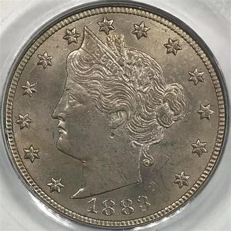 1883 Liberty Head V Nickel Pcgs Ms 64 With Cents Old Pueblo Coin