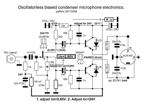 Mic Preamplifier Circuit Diagram