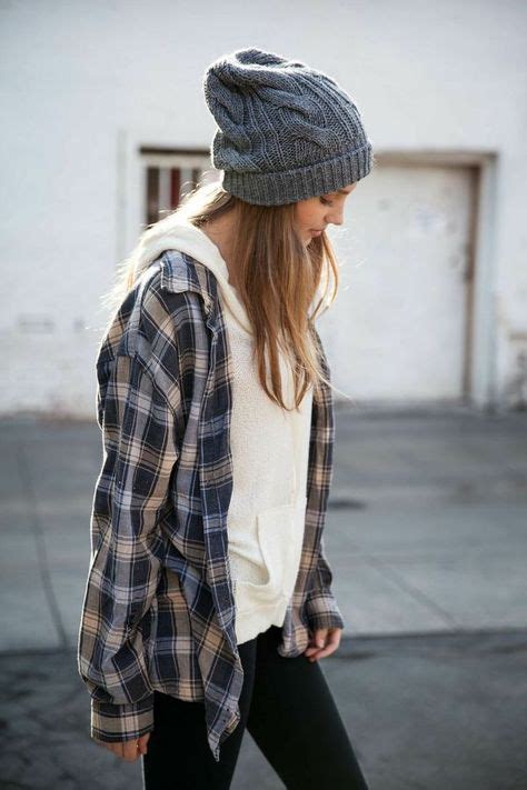 Hooded Sweater Under Flannel Hipster Fashion Fashion Style