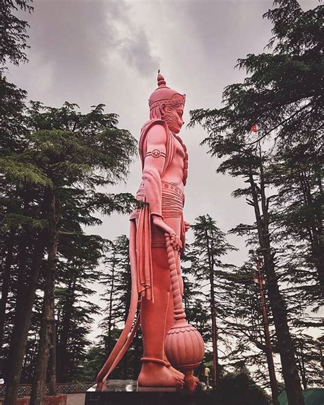 Jakhoo Temple The Giant 108ft Statue Of Lord Hanuman At Jakhoo Hill