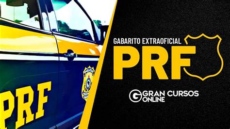 Concurso Prf Gabarito Preliminar E Corre O Da Prova Ao Vivo Youtube