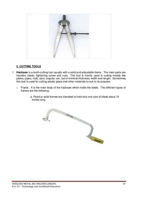 K To 12 Smaw Welding Learning Module