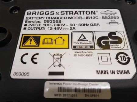 Briggs Stratton Ladeger T F R Lithium Ion Akku Batterie Instart