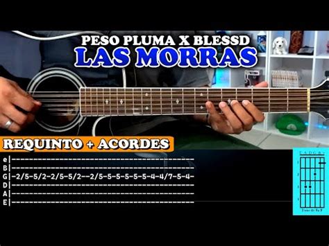 Tutorial Las Morras Peso Pluma Ft Blessd Requinto Acordes