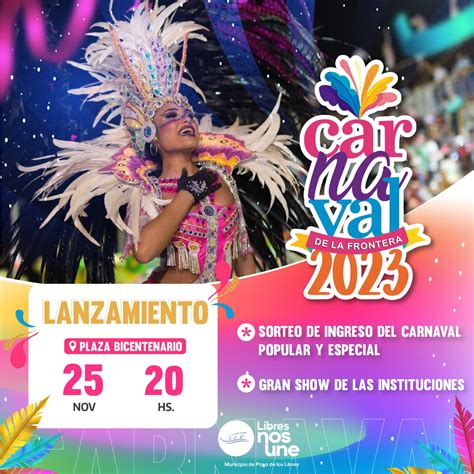 Libres El Viernes 2511 Se Realizará El Lanzamiento Del Carnaval 2023