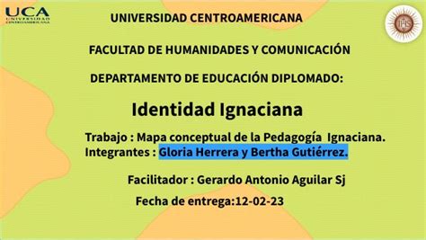 Mapa conceptual de la pedagogía Ignaciana