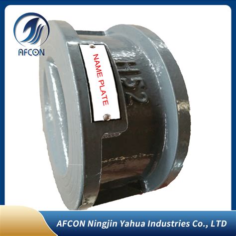 Ductile Cast Iron Dual Plate Wafer Type Check Valve China Valve And Check Valve