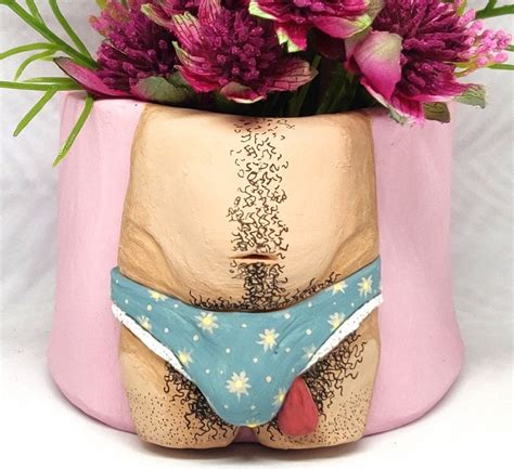 Rude Penis Pot Succulent Pot Funny Planter Funny Art D Art Weird