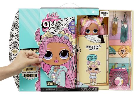 LOL Surprise OMG Sunshine Gurl Fashion Doll Dress Up Doll Set With 20