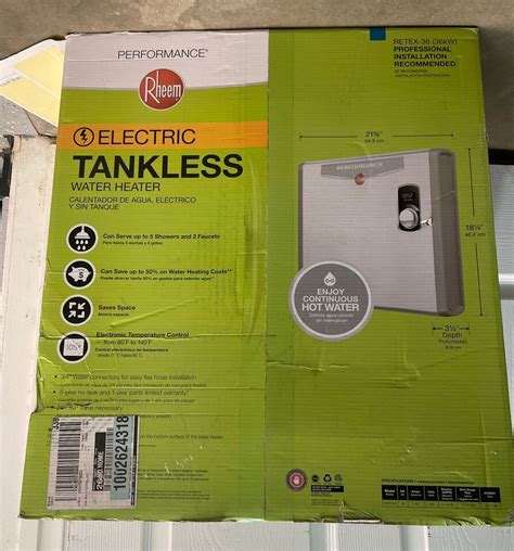 Rheem Performance 36 Kw Electric Tankless Water Heater Retex 36 Ebay