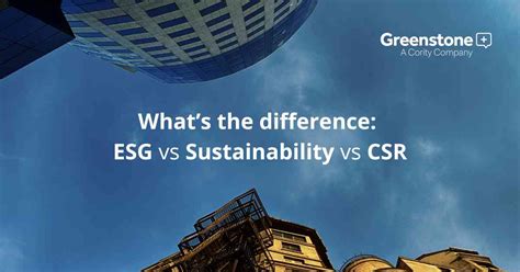 Whats The Difference Esg Vs Sustainability Vs Csr