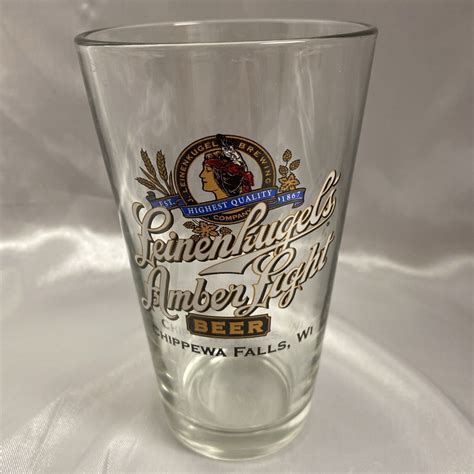 Leinenkugels Amber Light Beer Glass Excellent Condition Ebay