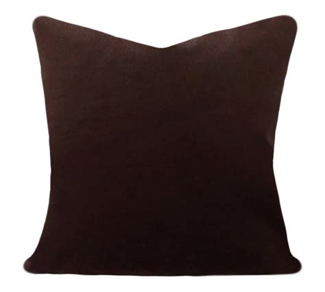 Dark Brown Velvet Pillow Cover Rich Chocolate Brown Throw Pillow Toss