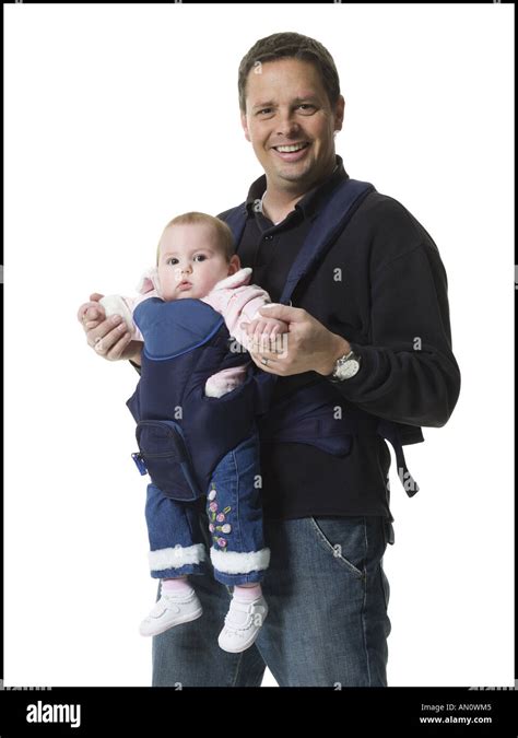 Portrait Of A Mature Man Carrying His Daughter Stock Photo Alamy