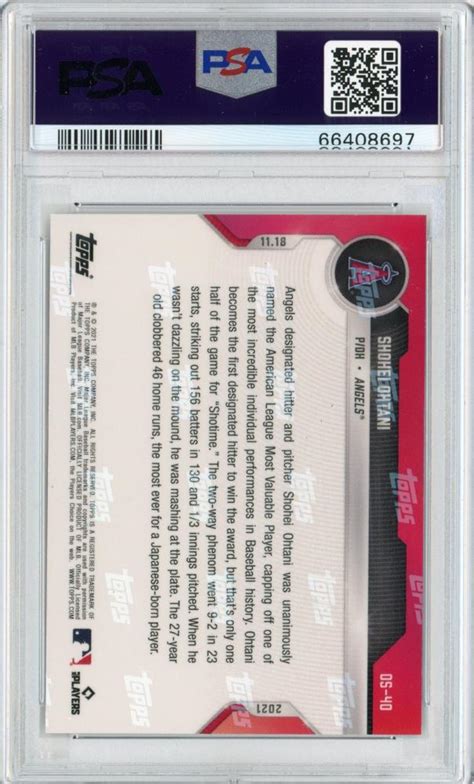 ミントモール MINT 仙台店 2021 Topps Now 大谷翔平 OS 40 PSA10