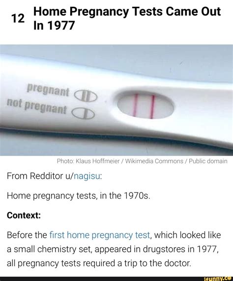 Home Pregnancy Tests Came Out 12 In 1977 Eeuhany Ch Nt D I Photo Klaus