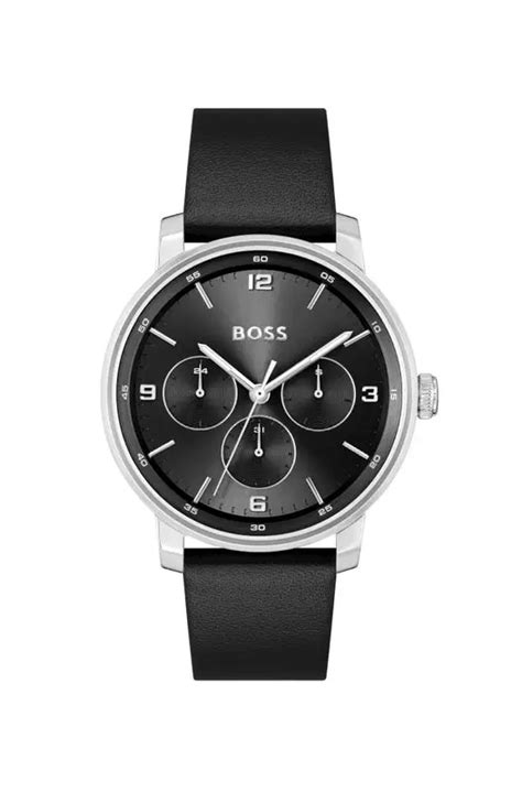 Jual Hugo Boss Watch Hugo Boss Contemplate Black 1514125 Original 2024