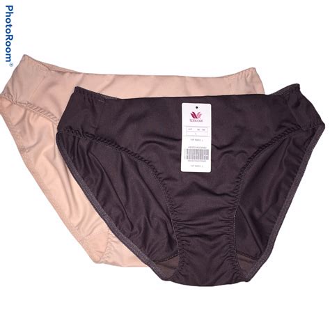 Wacoal Panty Bundle Of Two Light Brown And Violet Size L Hip Size