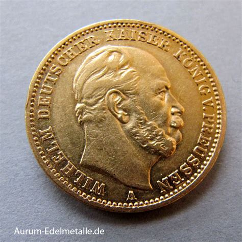 Deutsches Reich Mark Gold Wilhelm Preussen Aurum Goldshop