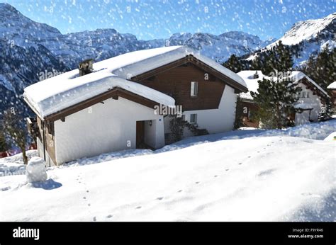 Winter in the Swiss Alps Stock Photo - Alamy