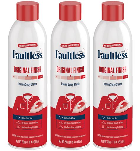Faultless Original Finish Ironing Spray Starch 3 Pack