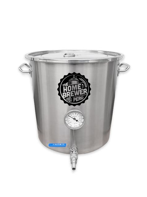 Olla De 30 Litros Con Valvula Y Termometro The Homebrewer Perú