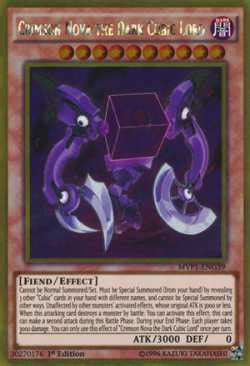 Nova Carmesim o Senhor Cúbico Obscuro Yu Gi Oh MYP Cards