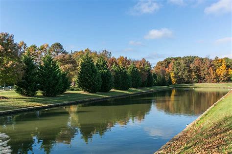 Lake with trees in Mechanicsville, VA