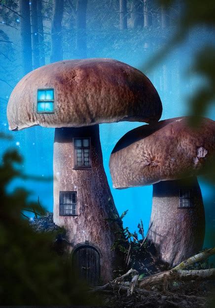 premium photo human home  mushrooms