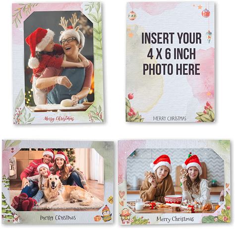 30 Pack Photo Christmas Cards With Envelopes - Photo Holiday Cards ...