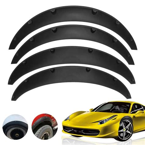 4Pcs Universal Flexible Car Mudguards Mud Splash Guards Flaps For