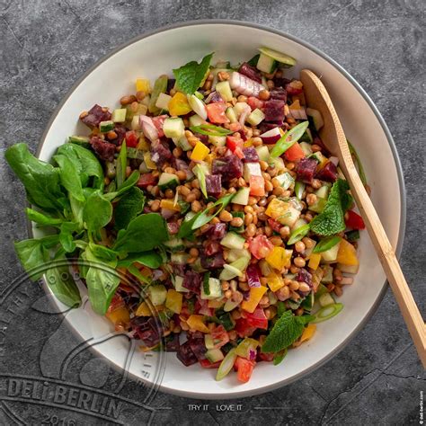 Linsen Rote Bete Salat Mit Frischen Kr Utern Deli Berlin Kochideen