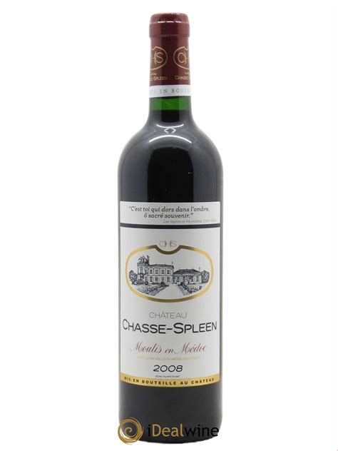 Acheter Château Chasse Spleen 2008 lot 123579