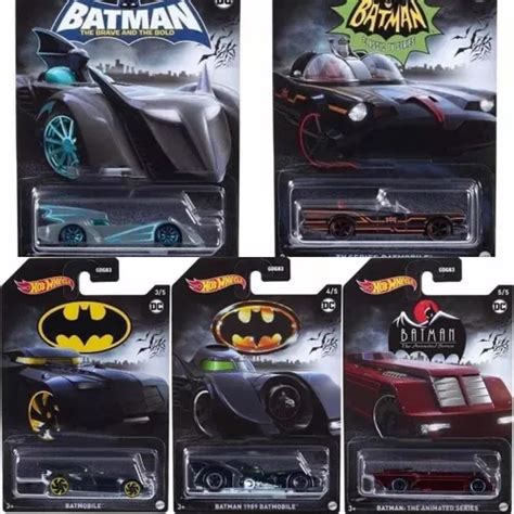Hot Wheels Batman 5 Piezas Batmobile Tv Series Animated Envío gratis