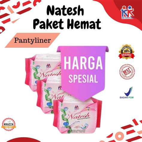 Jual Natesh Pembalut Promo Hemat 3 Pack Natesh Day Night Extra