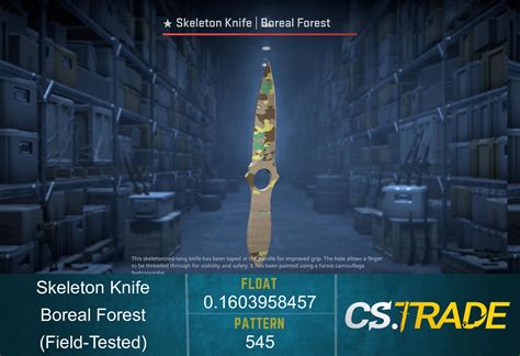 Skeleton Knife Boreal Forest CS2 Skin