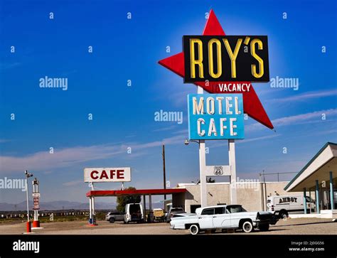 Roy S Motel And Cafe On The U S Route 66 In Amboy San Bernardino