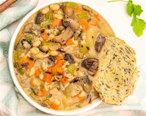 Vegan Wild Rice Mushroom Soup Recipe Cheap Lazy Vegan