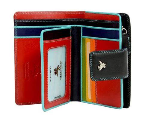 Visconti Sp31 Soft Leather Multi Colored Bifold Wallet Stylish