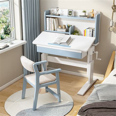 Adjustable Study Desks Solid Woodshelf90cm Height Max Oz Study Desks
