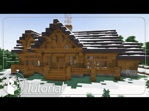 Modern Log Cabin & Full Interior Minecraft Map