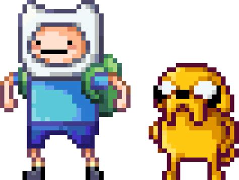 Finn Y Jake Pixel Art Dessin Facile Mod Le Difficile Style