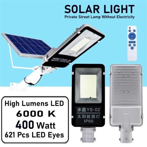 Jual Solar Street Flood Lights 400w With Remote Control Lampu Sorot