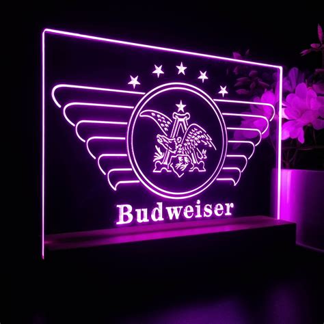 Budweiser Beer Vintage Eagle Logo Neon Pub Bar Sign Led Lamp Pro Led Sign